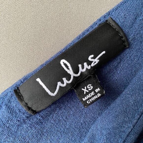 Lulu’s sz XS Sleeveless cotton blue jumpsuit - Picture 6 of 11